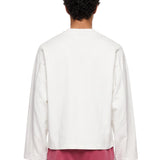 Maglia a manica lunga in bianco 