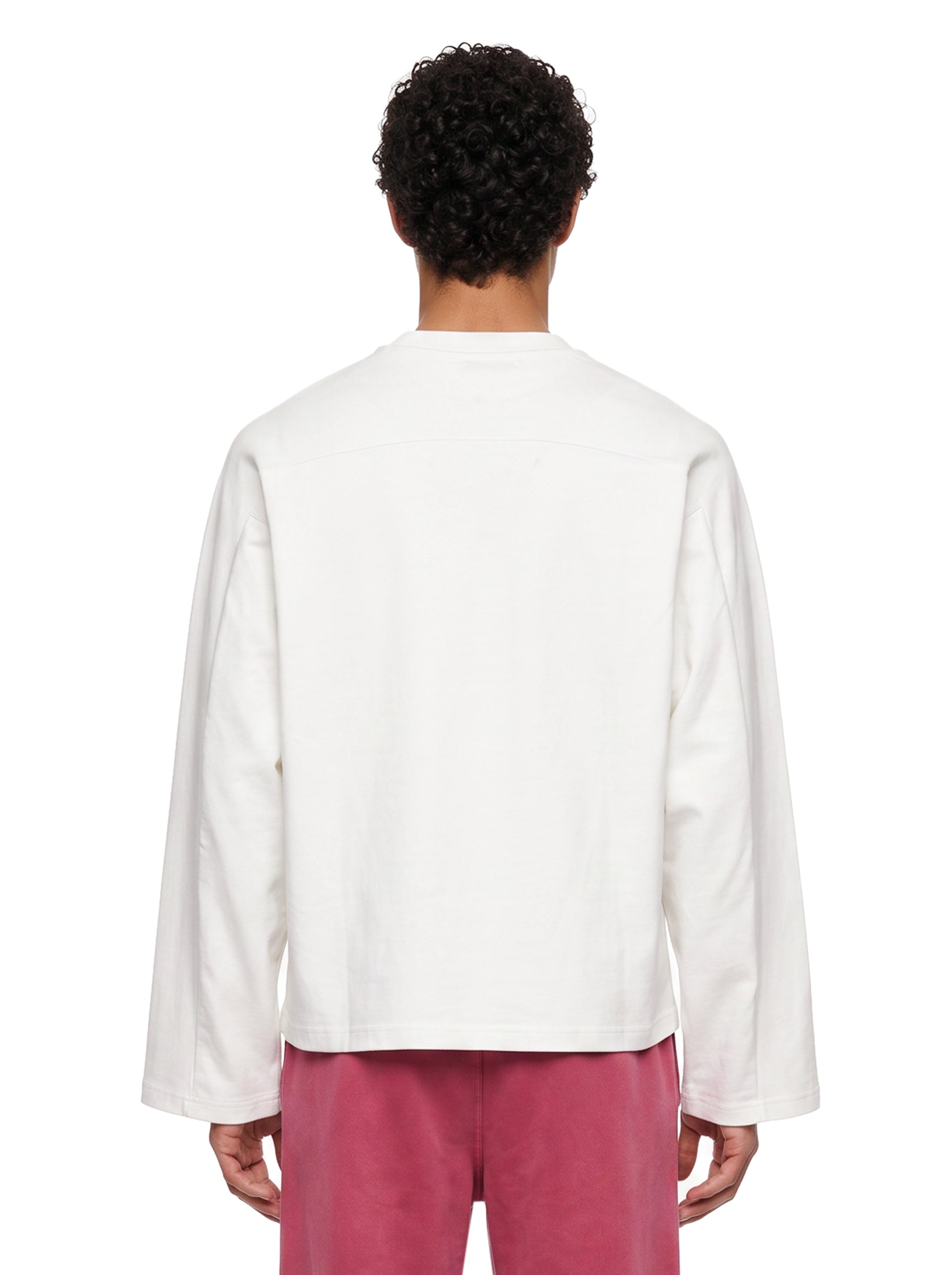 Maglia a manica lunga in bianco 