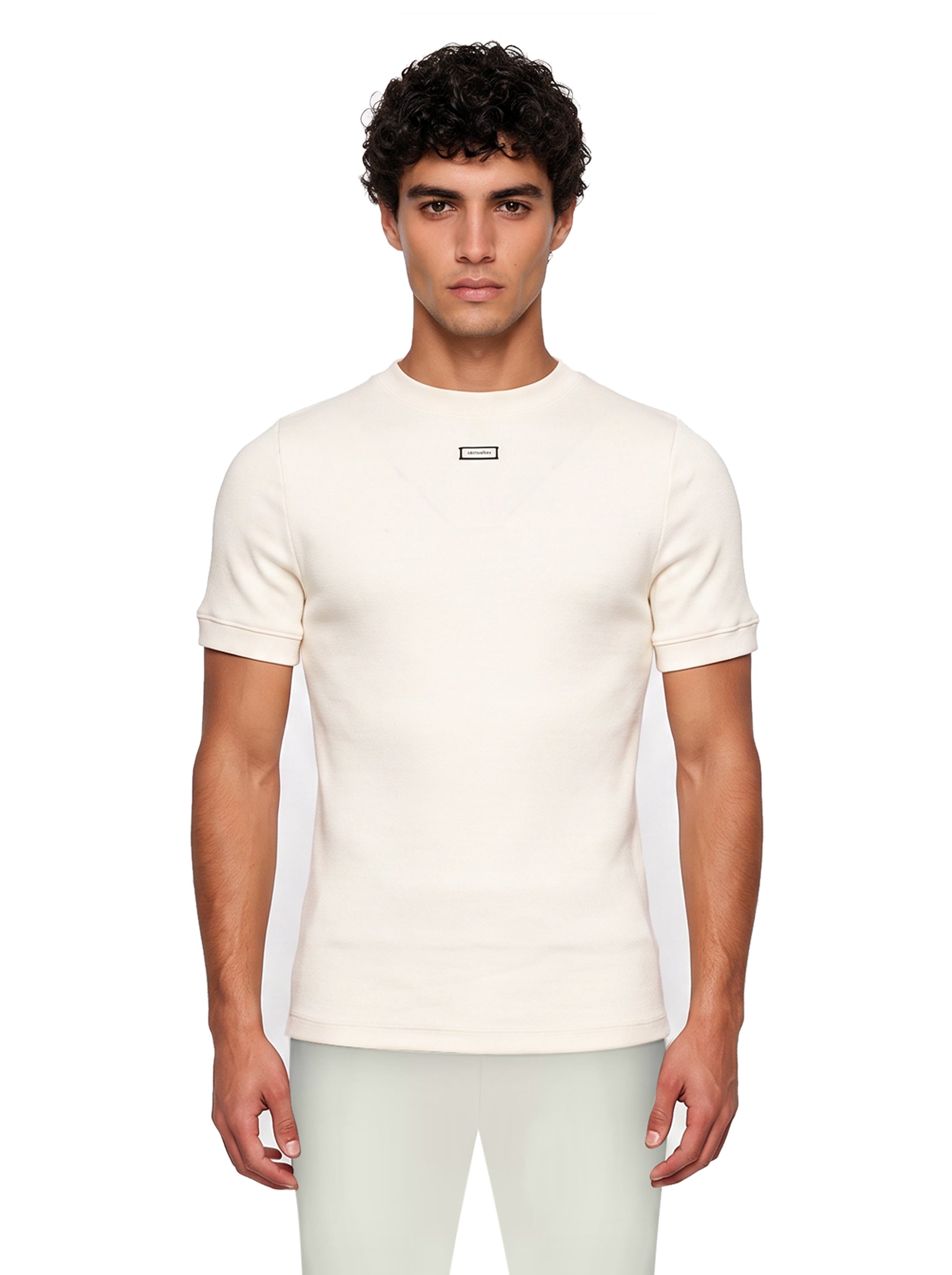 T-shirt Lounge in avorio 