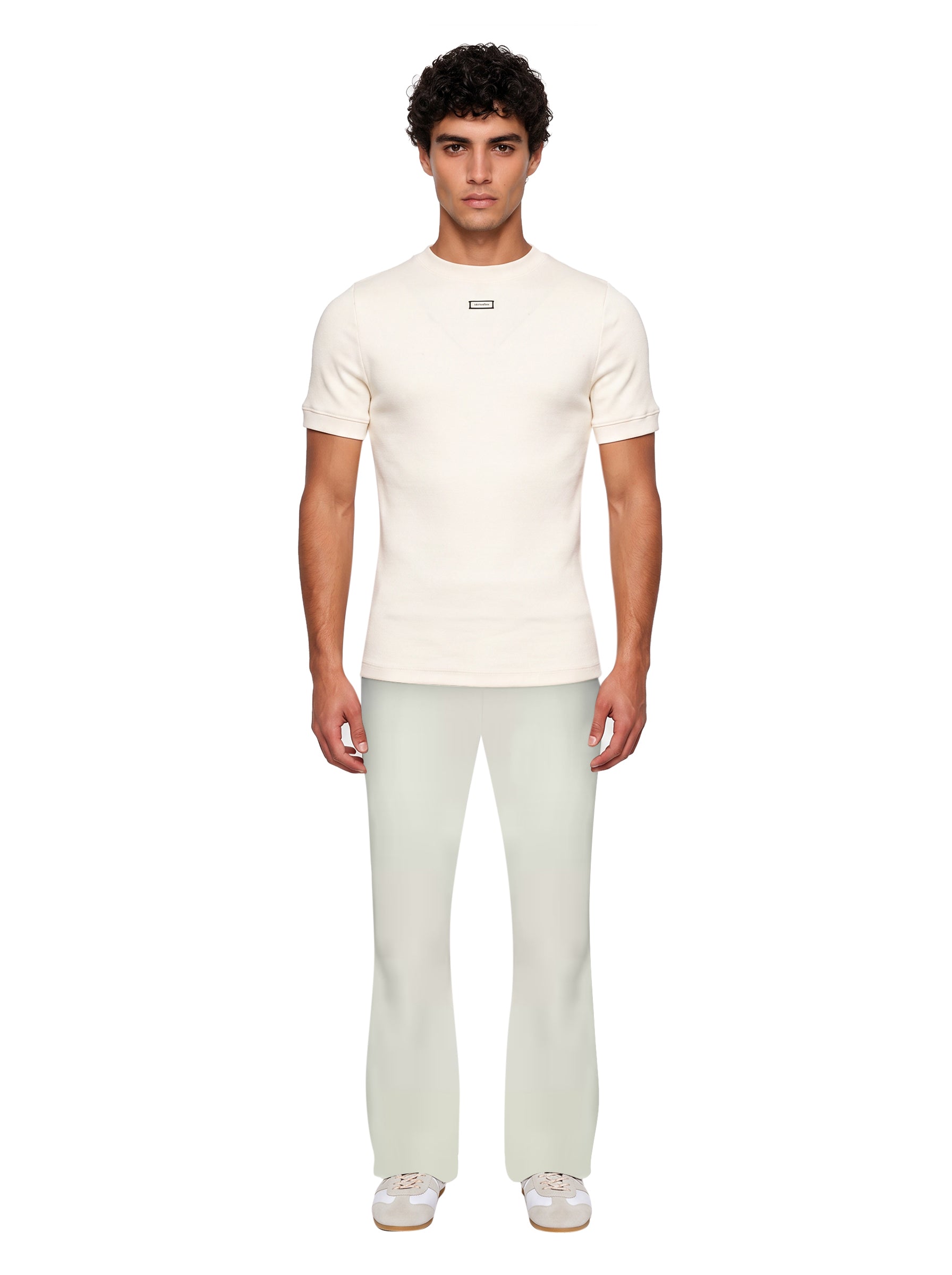 T-shirt Lounge in avorio 