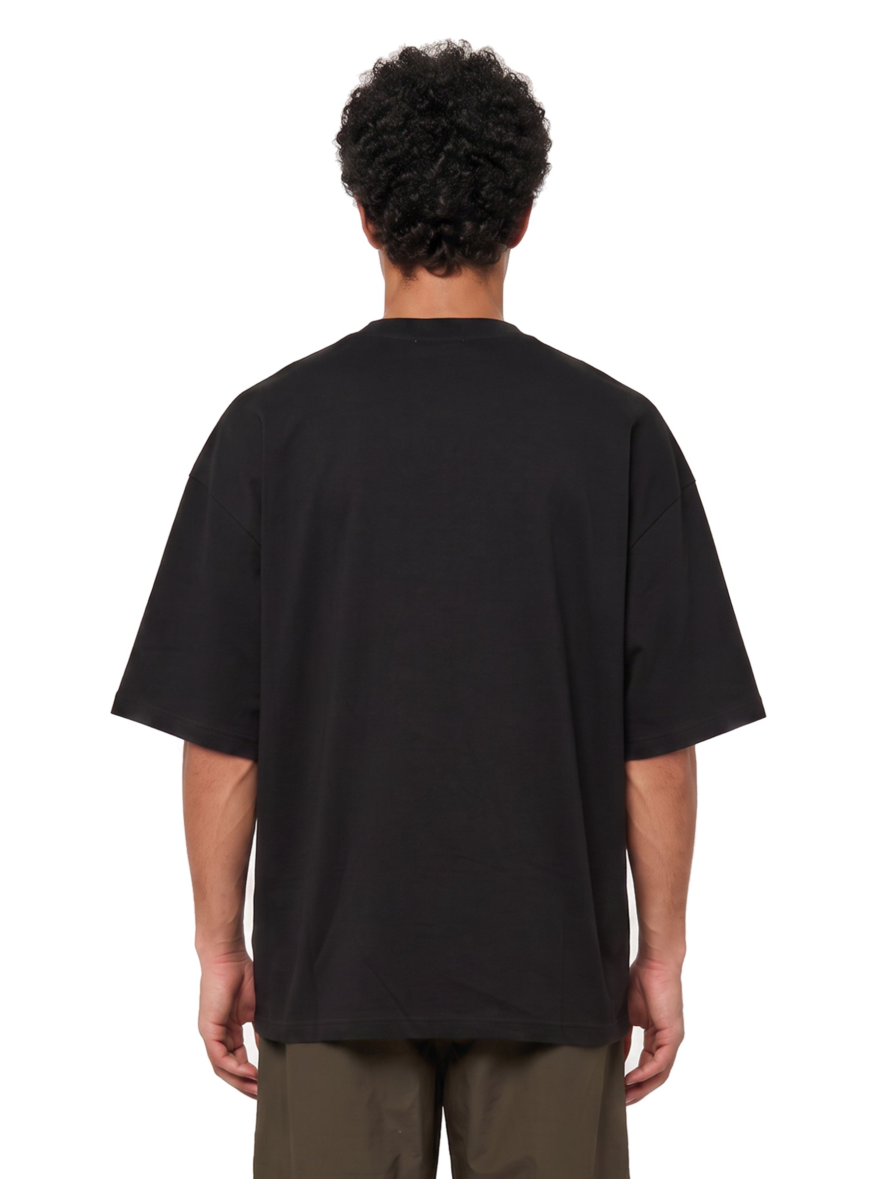 T-shirt boxy in nero 