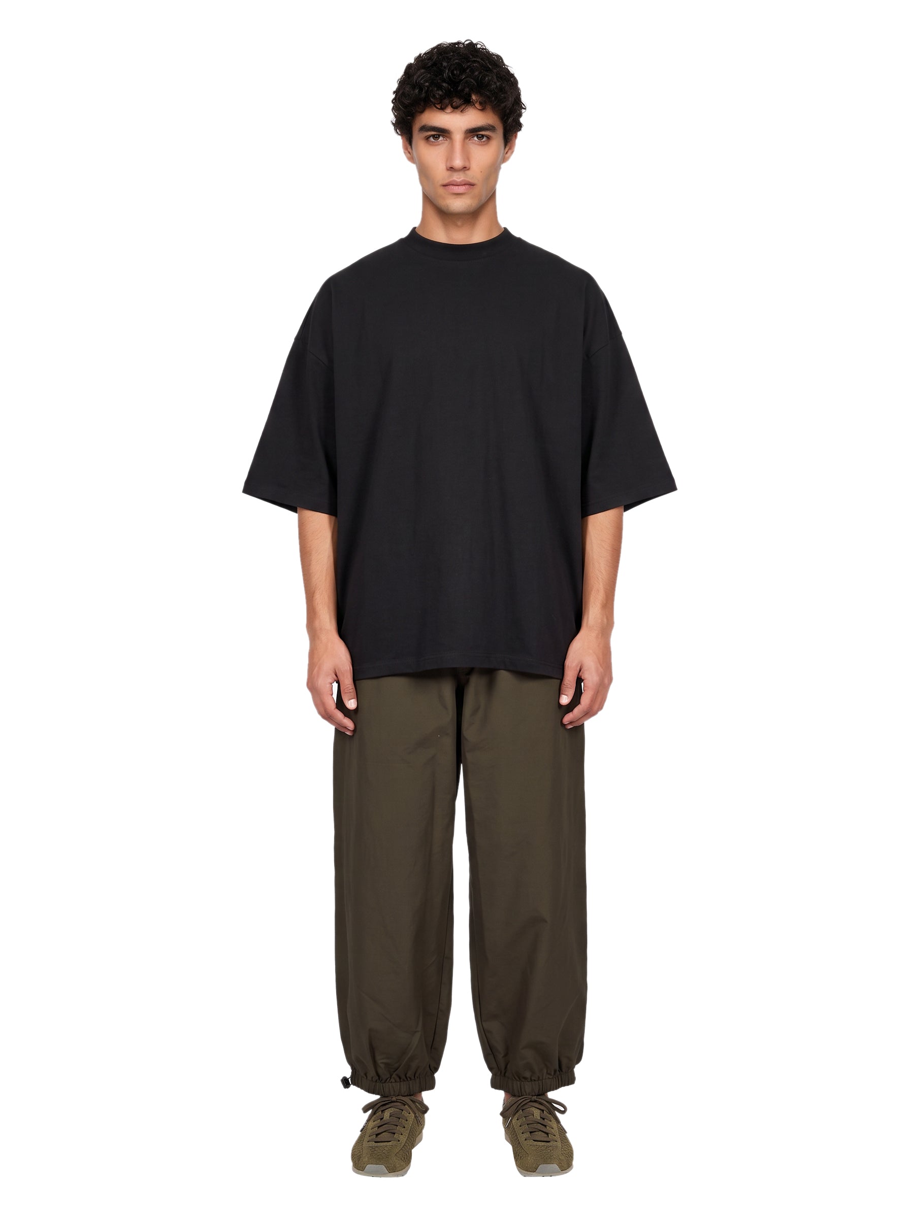 T-shirt boxy in nero 