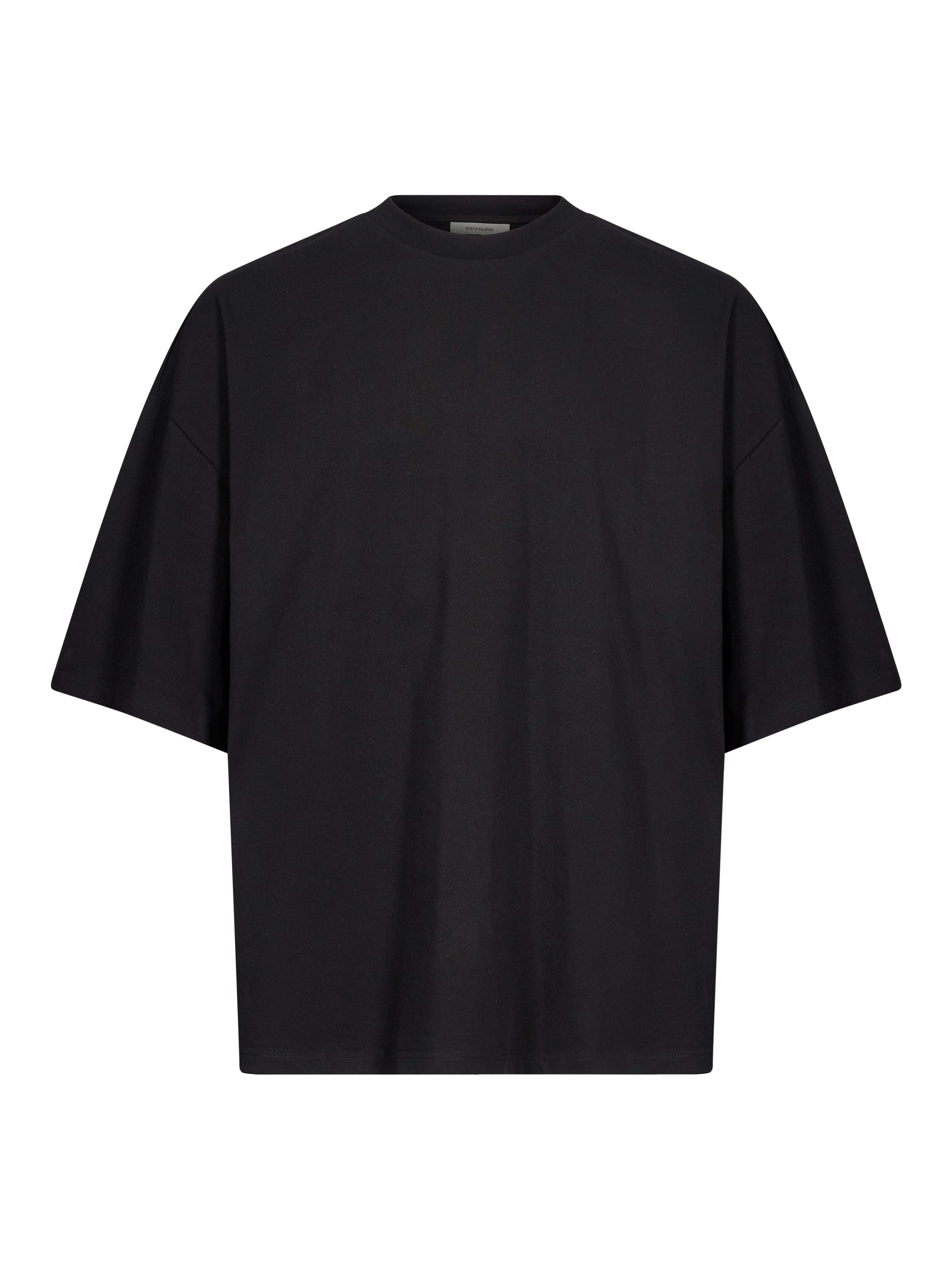 T-shirt boxy in nero 