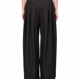 Pantaloni a gamba ampia in nero 