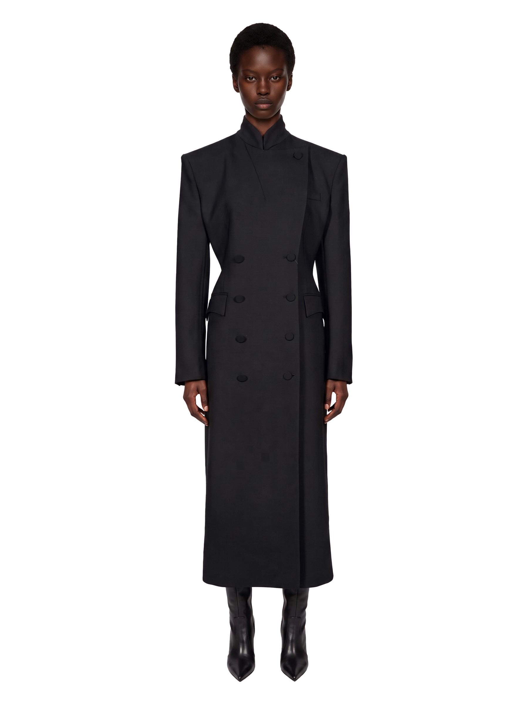Cappotto strutturato in avorio 