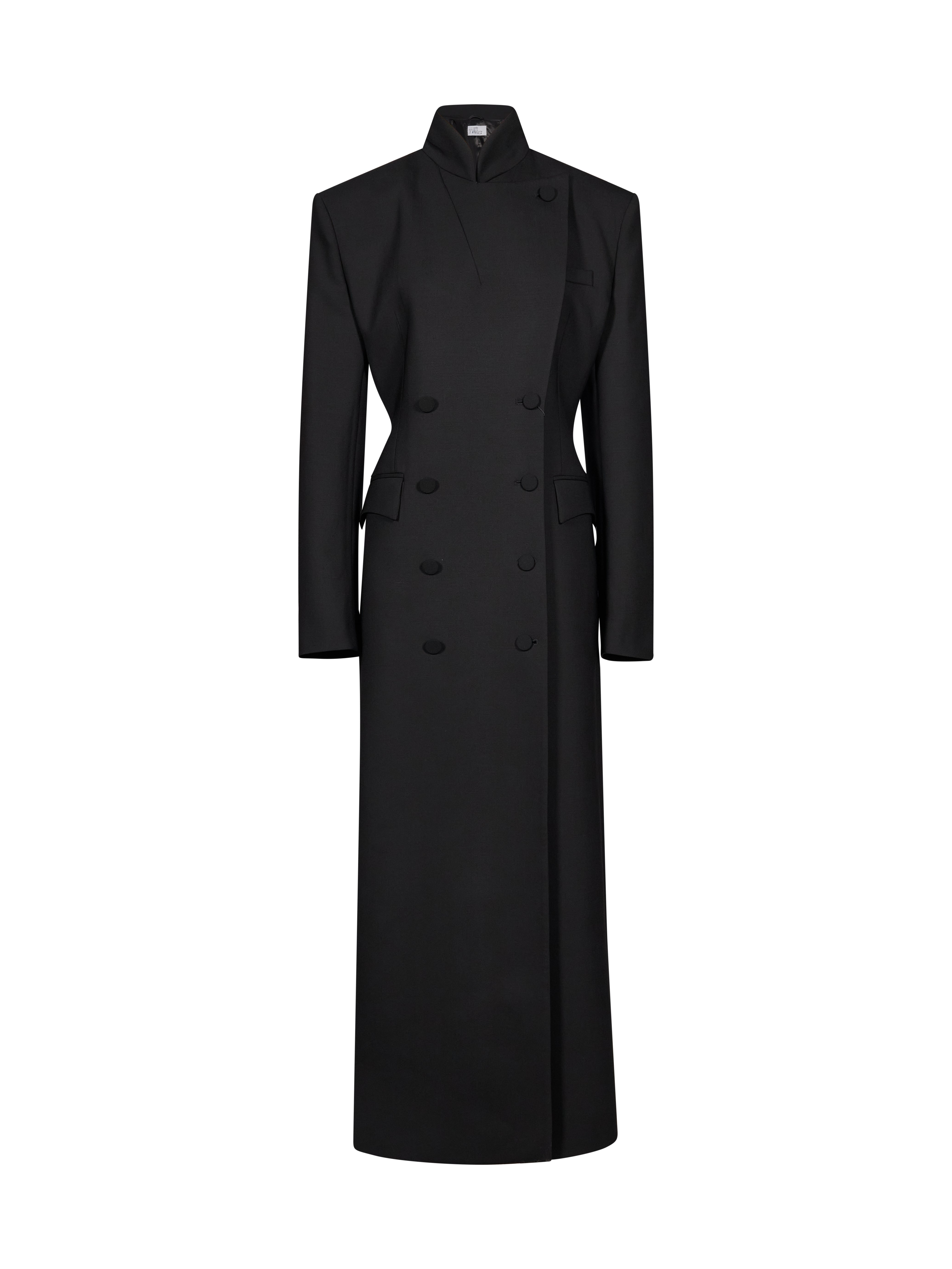Cappotto strutturato in avorio 