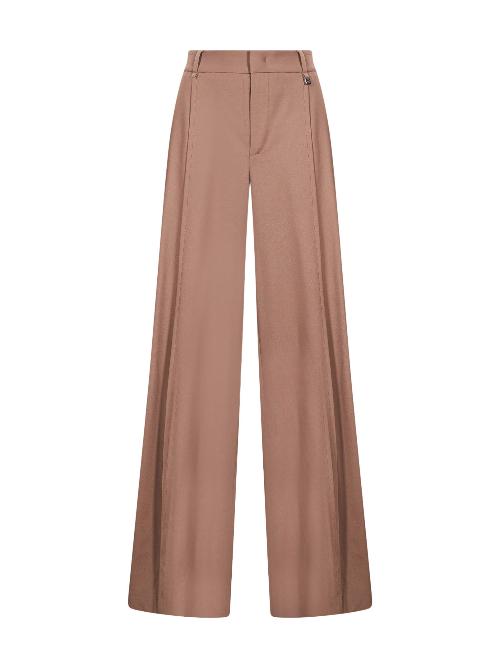 Pantaloni a gamba dritta in marrone 