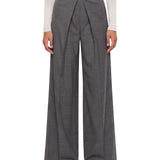 Pantaloni sartoriale a gamba ampia in grigio 