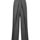 Pantaloni sartoriale a gamba ampia in grigio 