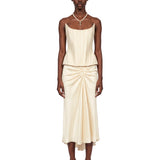 Top bustier in avorio 