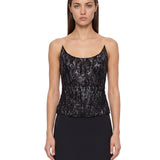 Corsetto in pizzo nero 