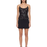 Corsetto in pizzo nero 