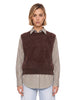 Maglia Belen smanicata in marrone