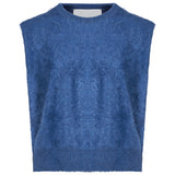 Maglia Belen smanicata in blu 
