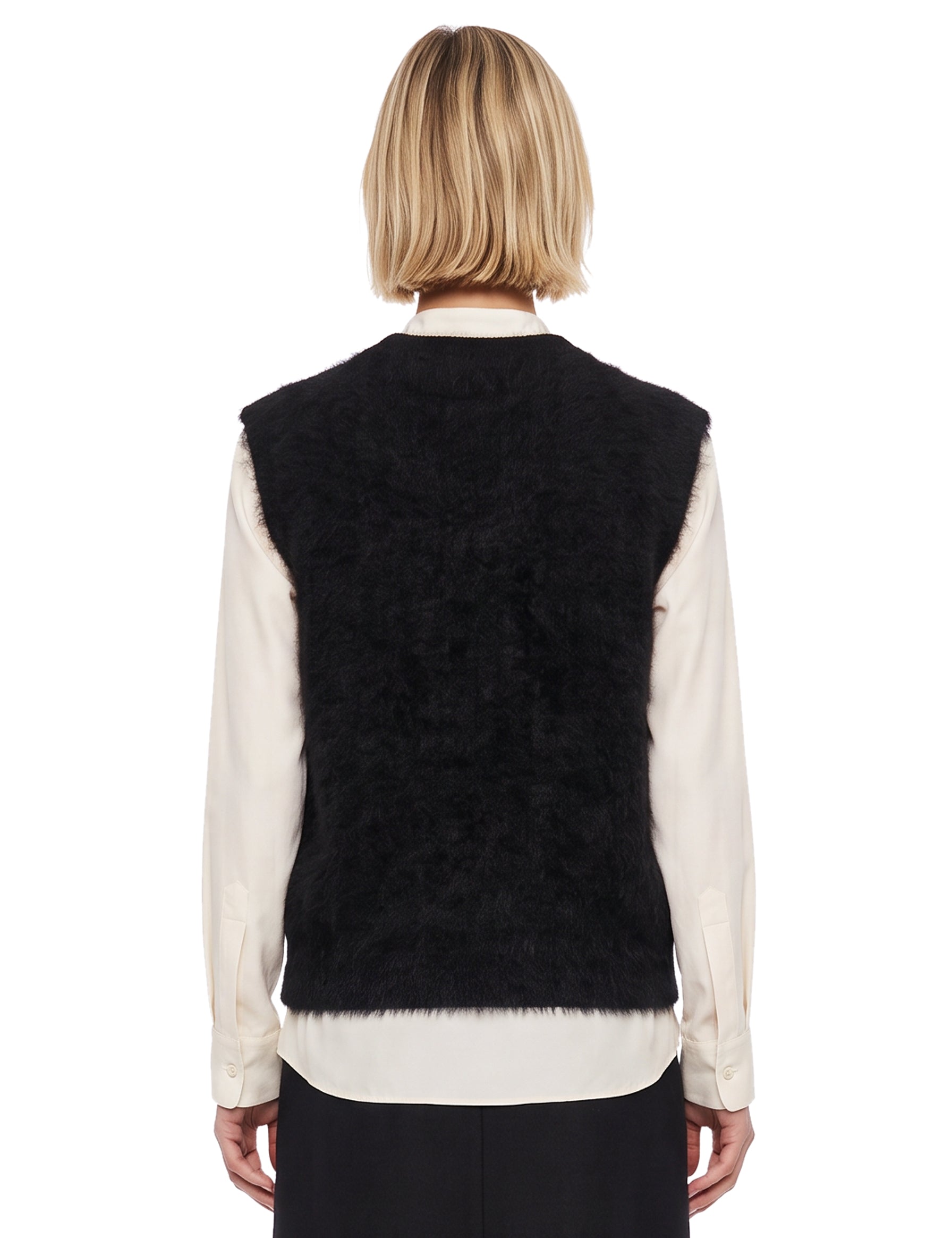 Maglia Belen smanicata in nero 