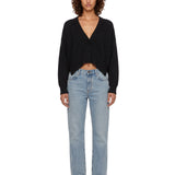 Cardigan Fiorella in nero 