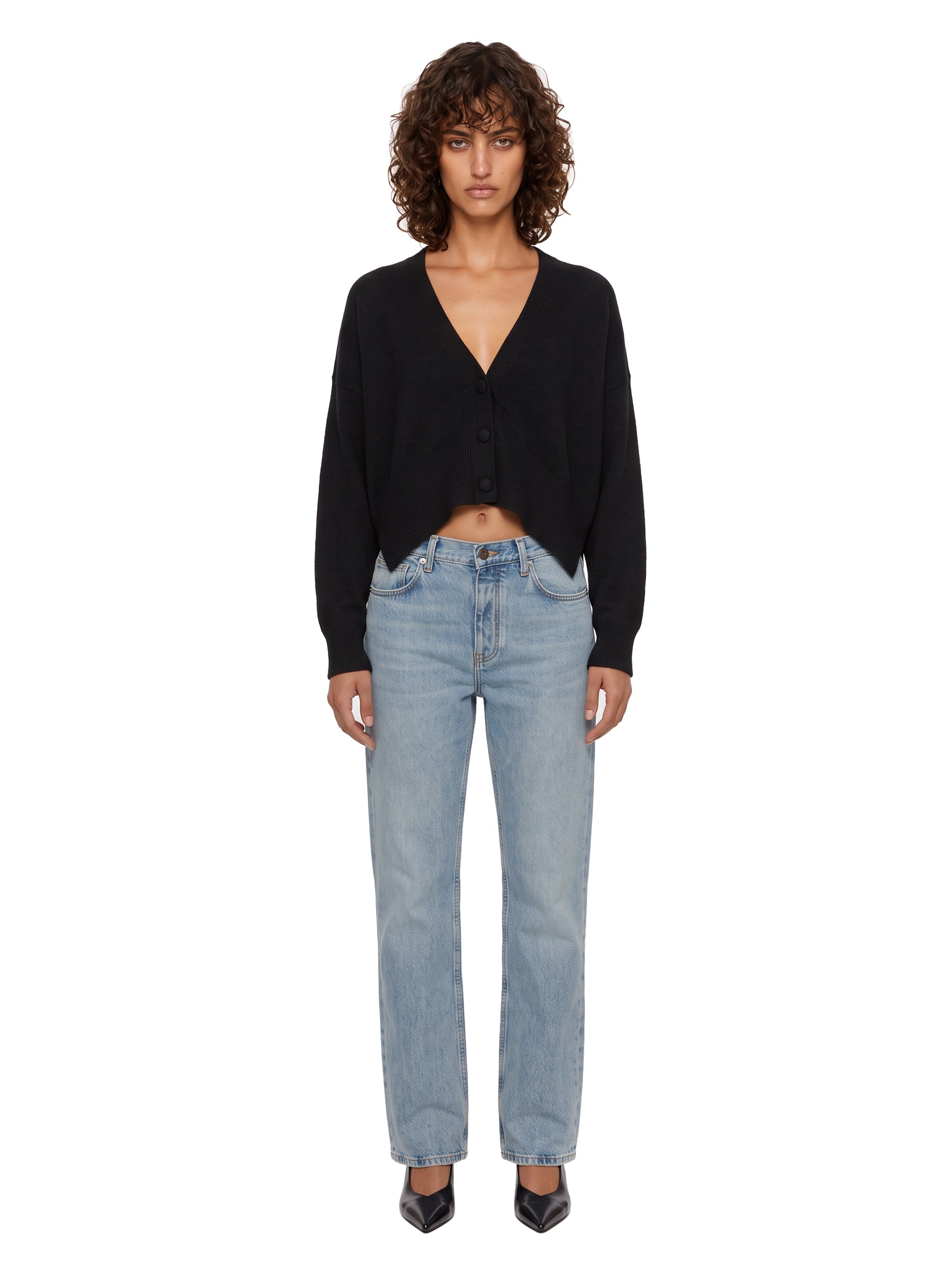 Cardigan Fiorella in nero 