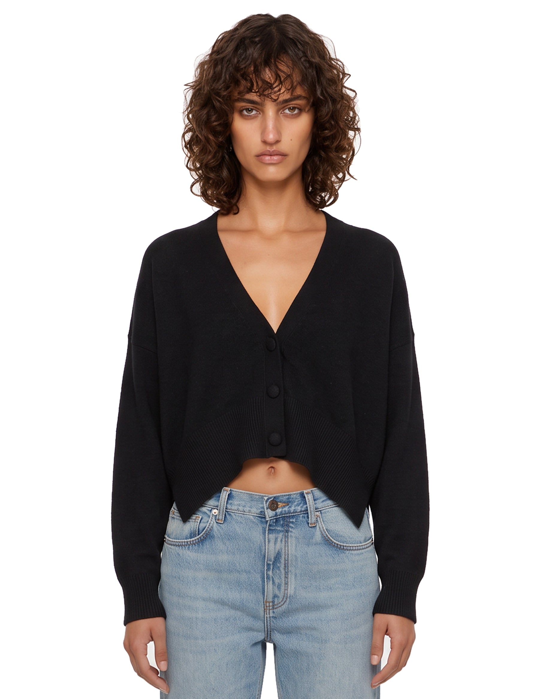 Cardigan Fiorella in nero 