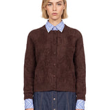 Cardigan Breeze in marrone 