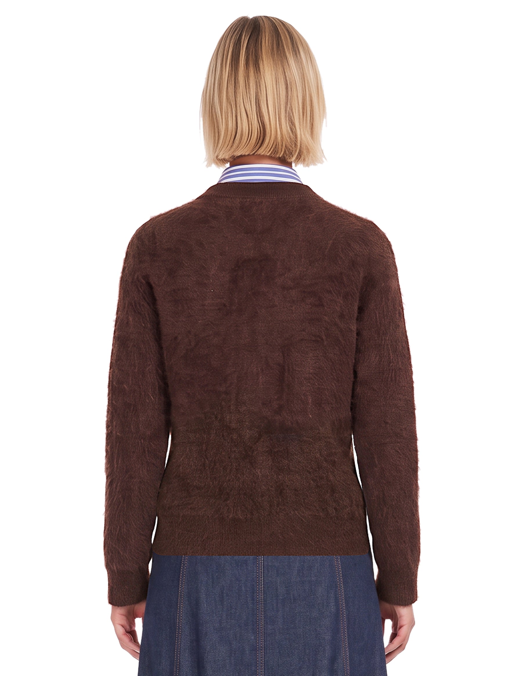 Cardigan Breeze in marrone 