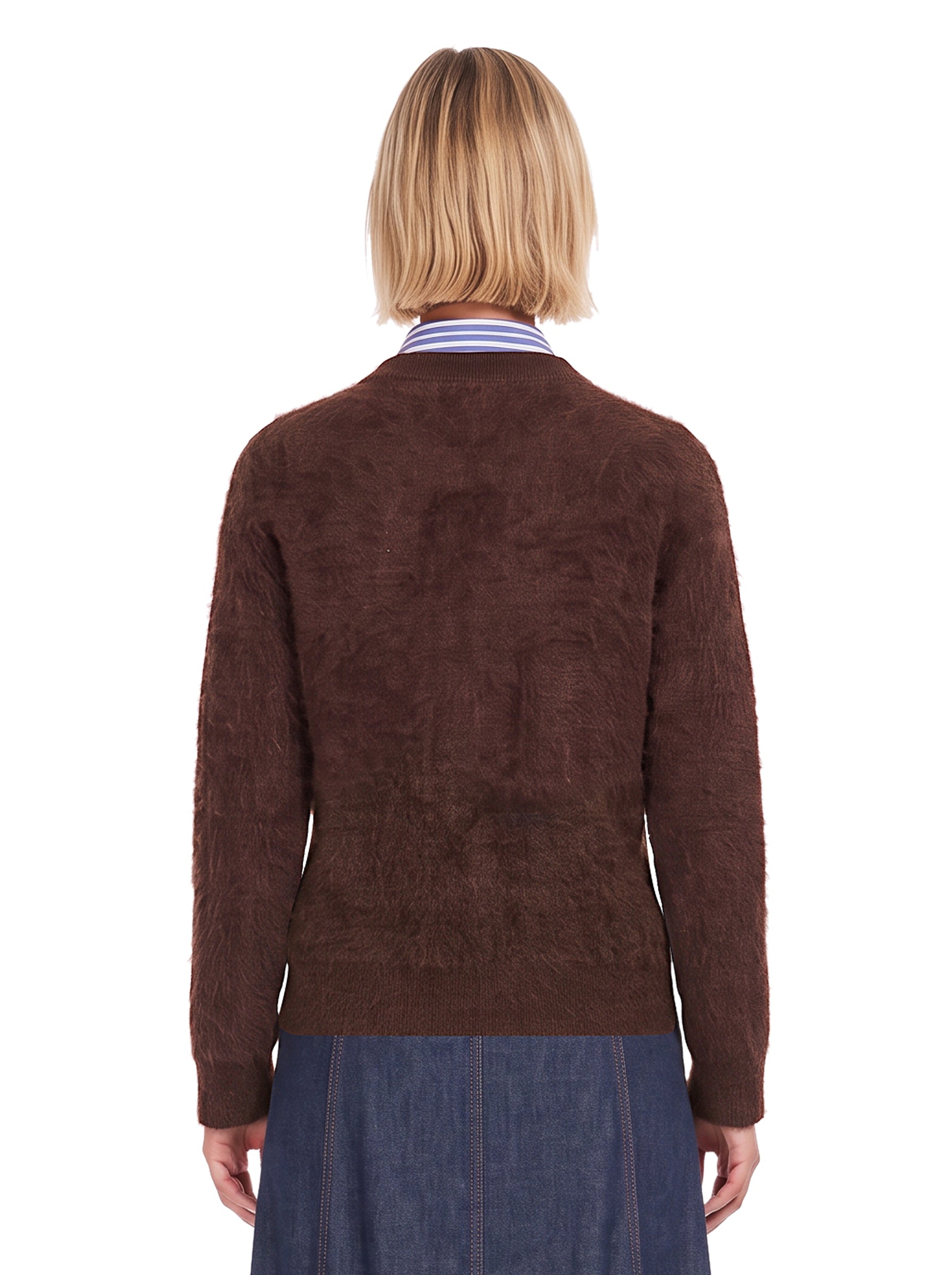 Cardigan Breeze in marrone 