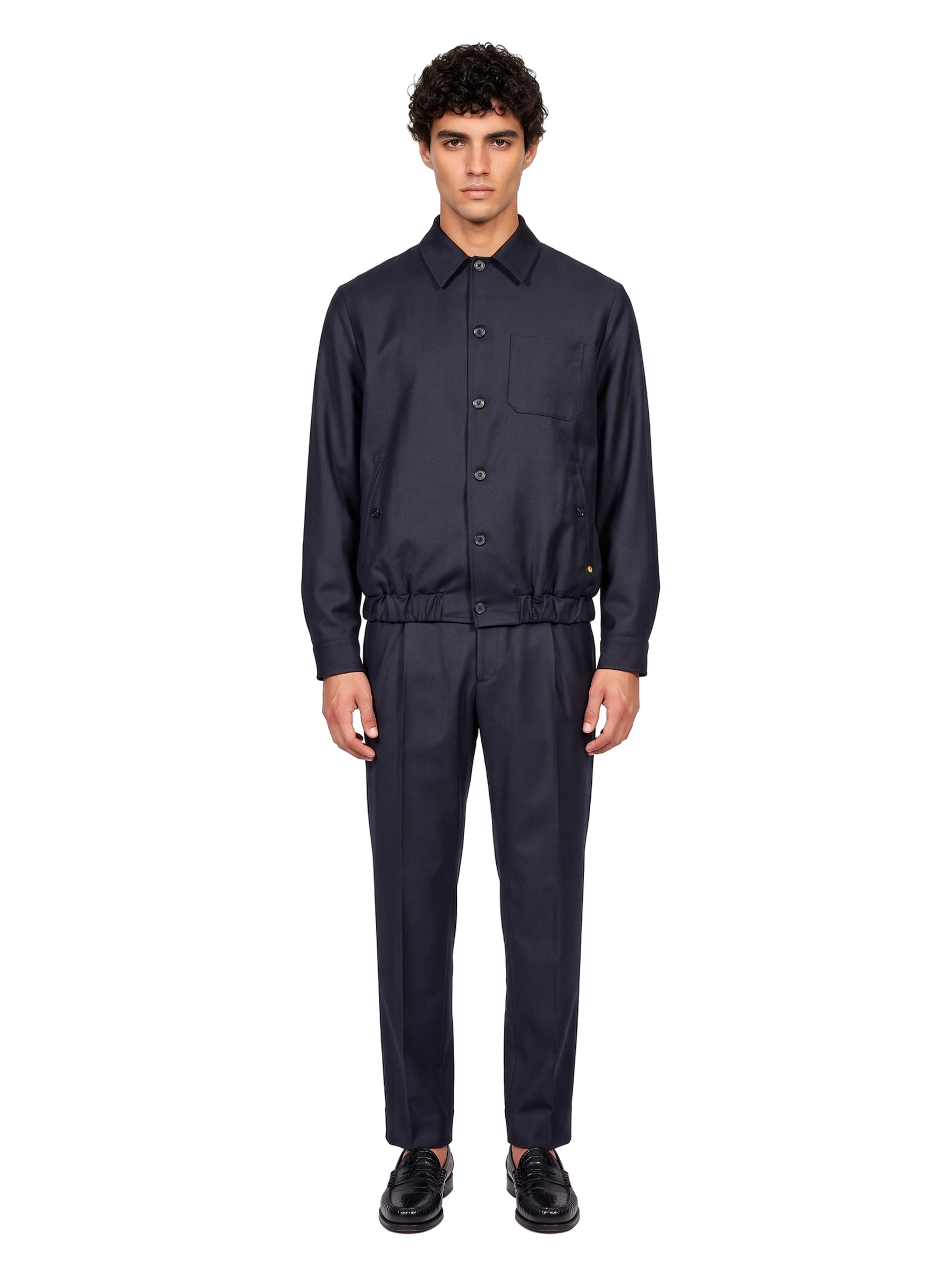Giacca camicia Domi in blu 