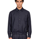 Giacca camicia Domi in blu 