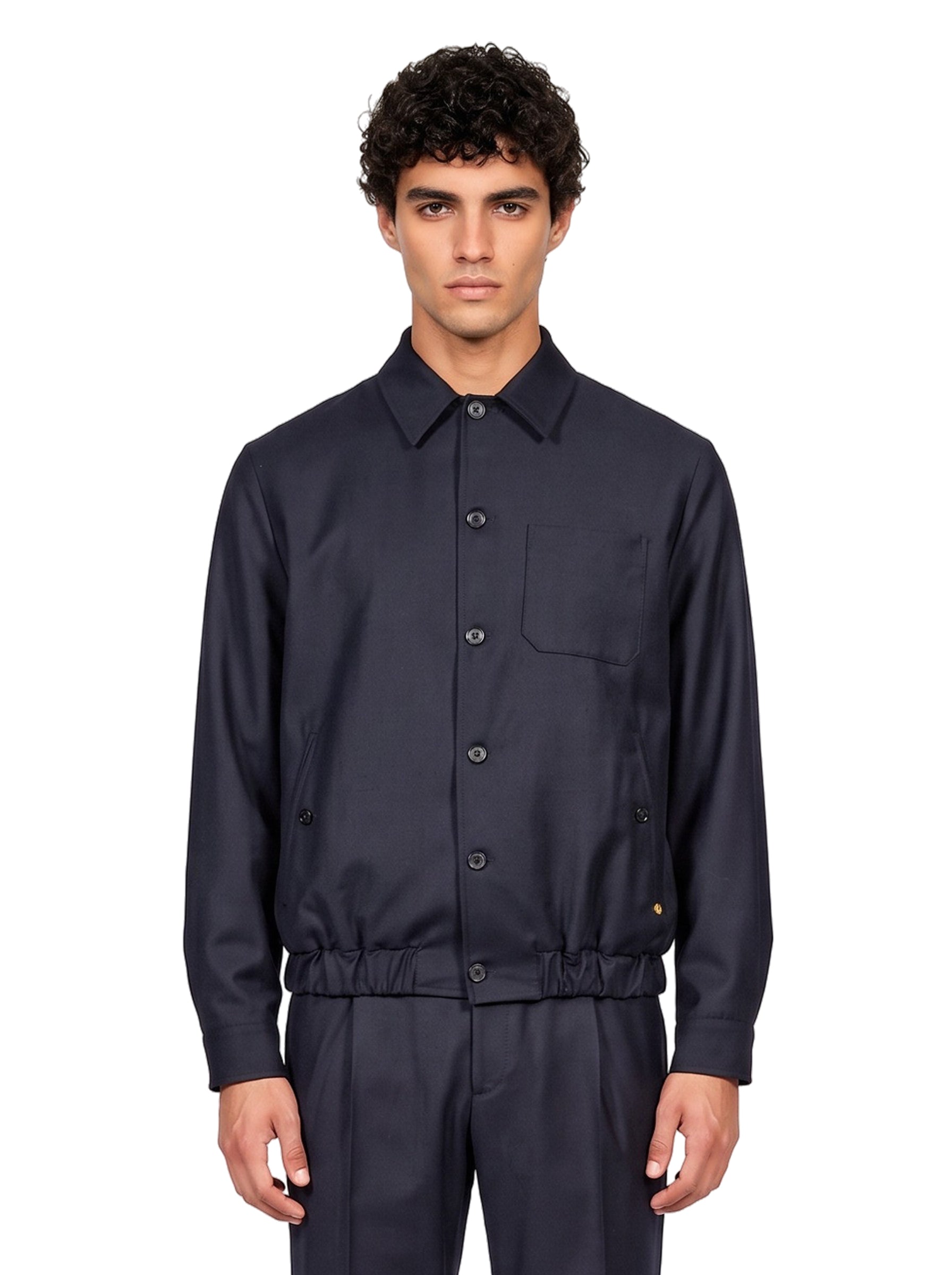 Giacca camicia Domi in blu 