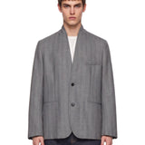 Blazer monopetto in grigio 
