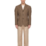 Blazer monopetto in marrone 