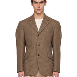 Blazer monopetto in marrone 