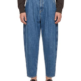 Jeans doppia pinces in blu 