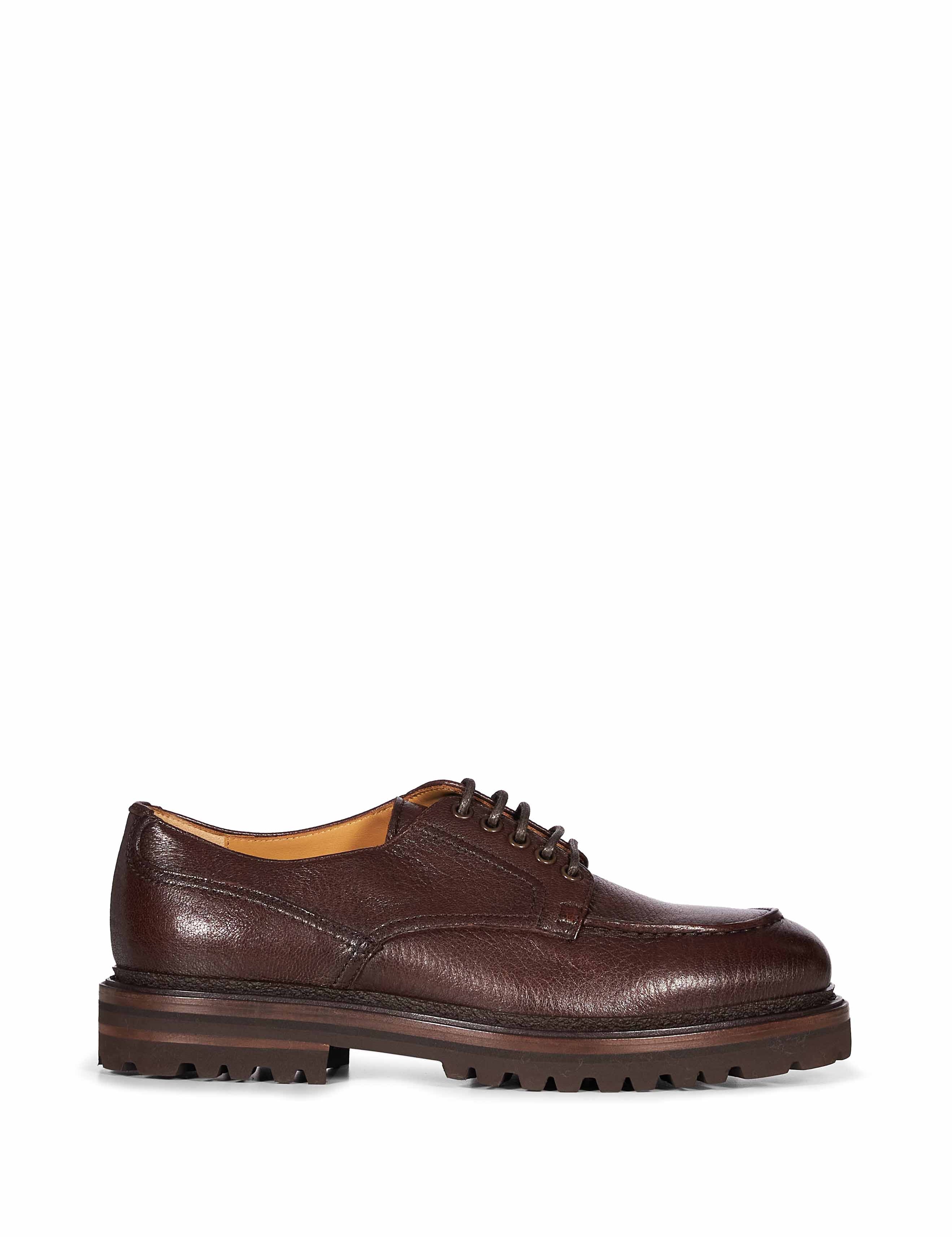 Derby stringate in marrone 