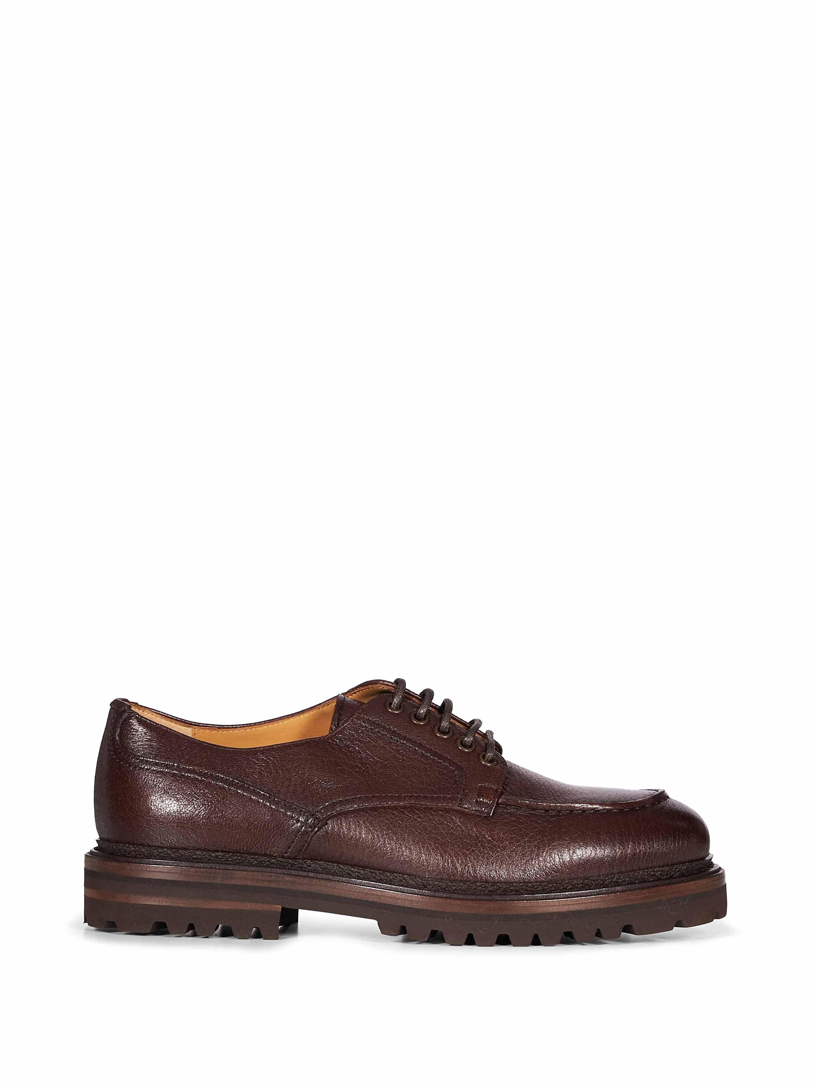 Derby stringate in marrone 