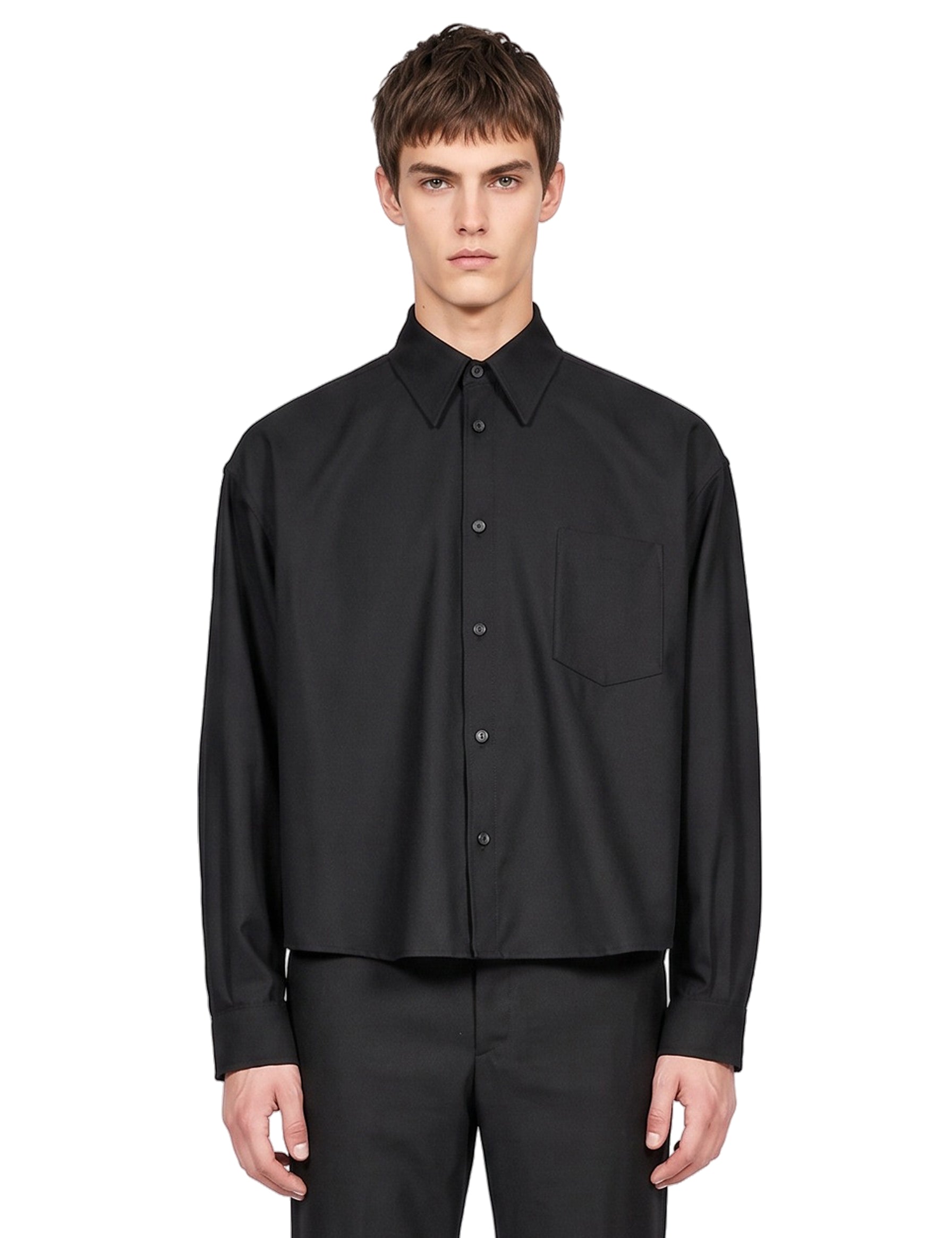 Overshirt Arpinova in nero 