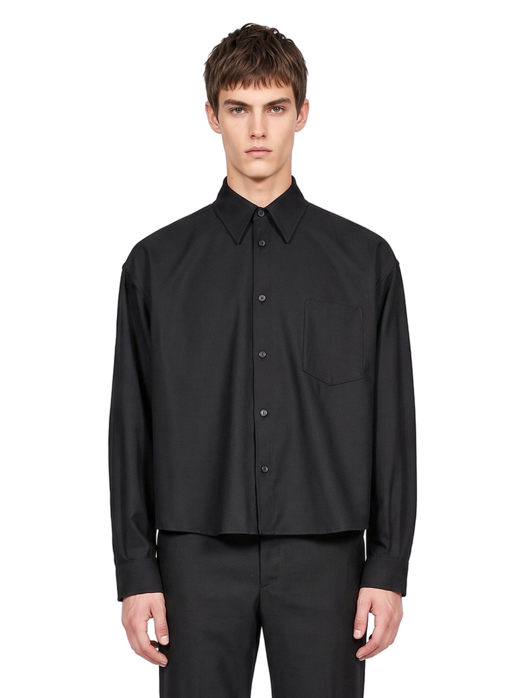 Overshirt Arpinova in nero 