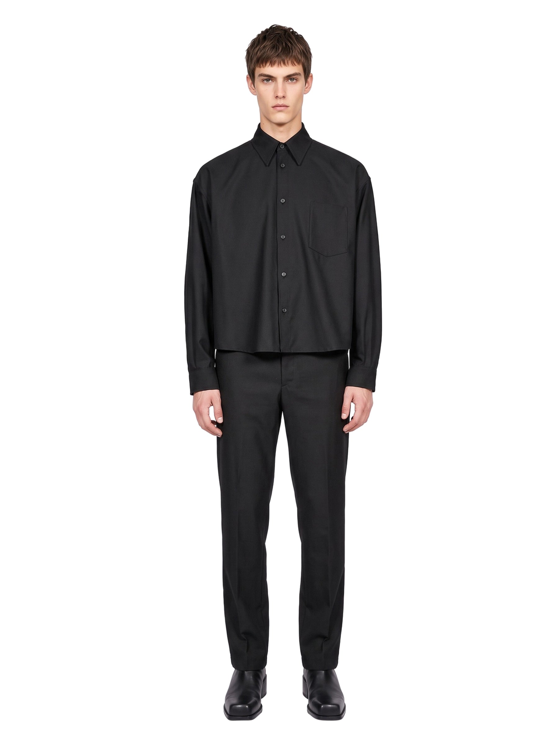 Overshirt Arpinova in nero 