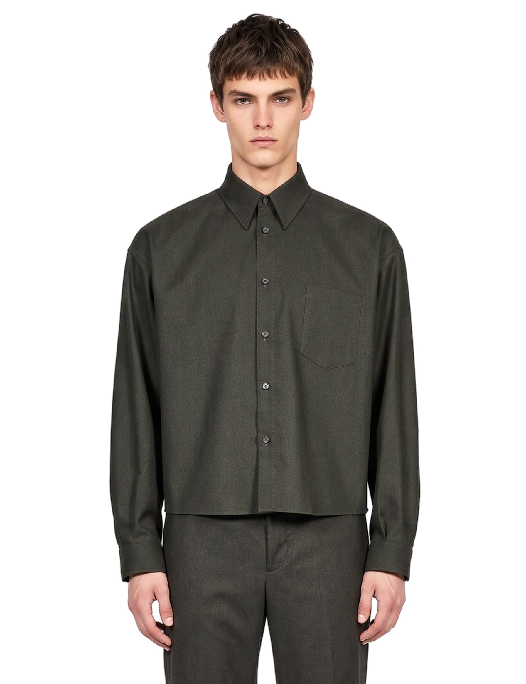 Overshirt Arpinova in verde 