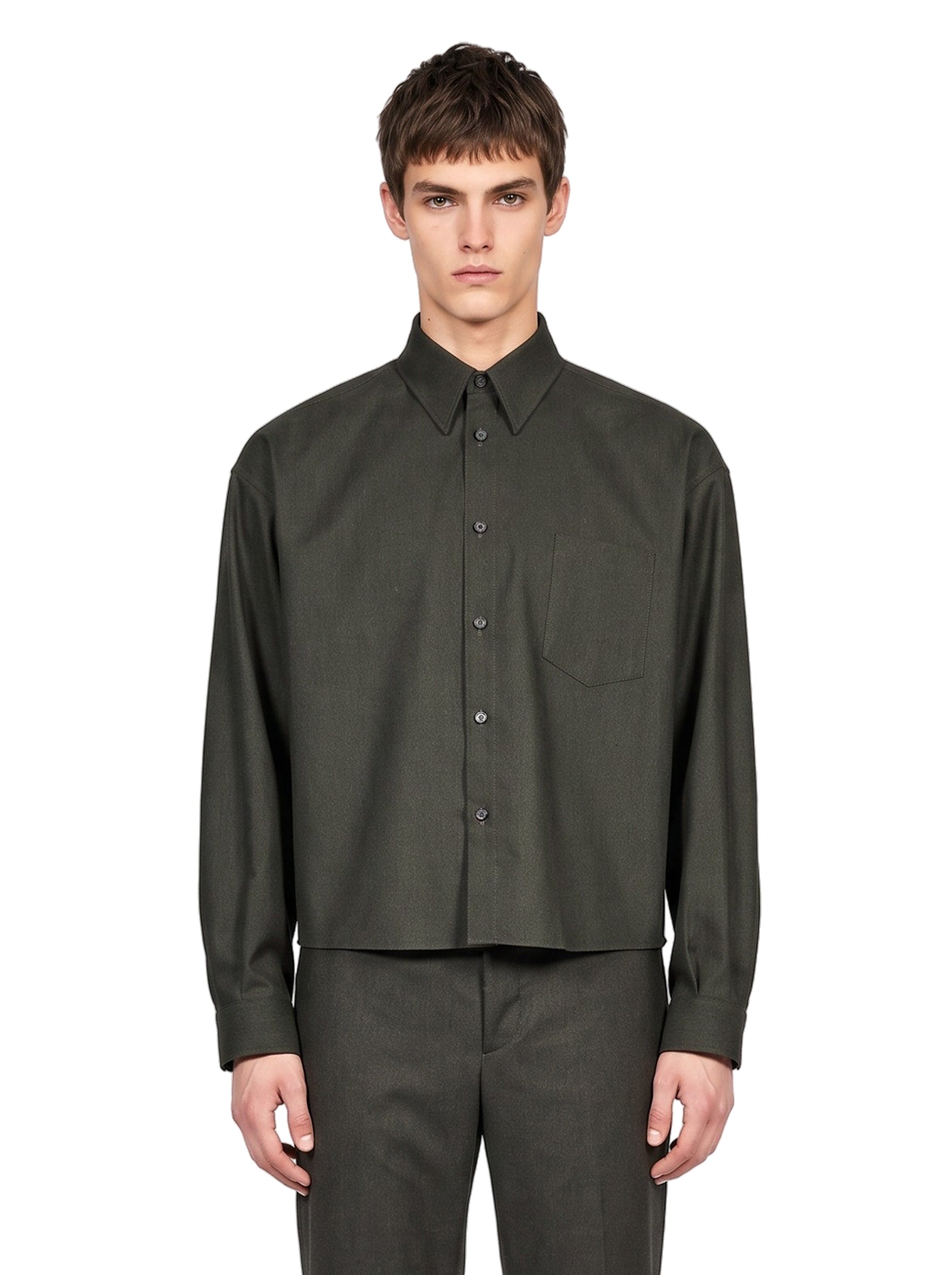 Overshirt Arpinova in verde 