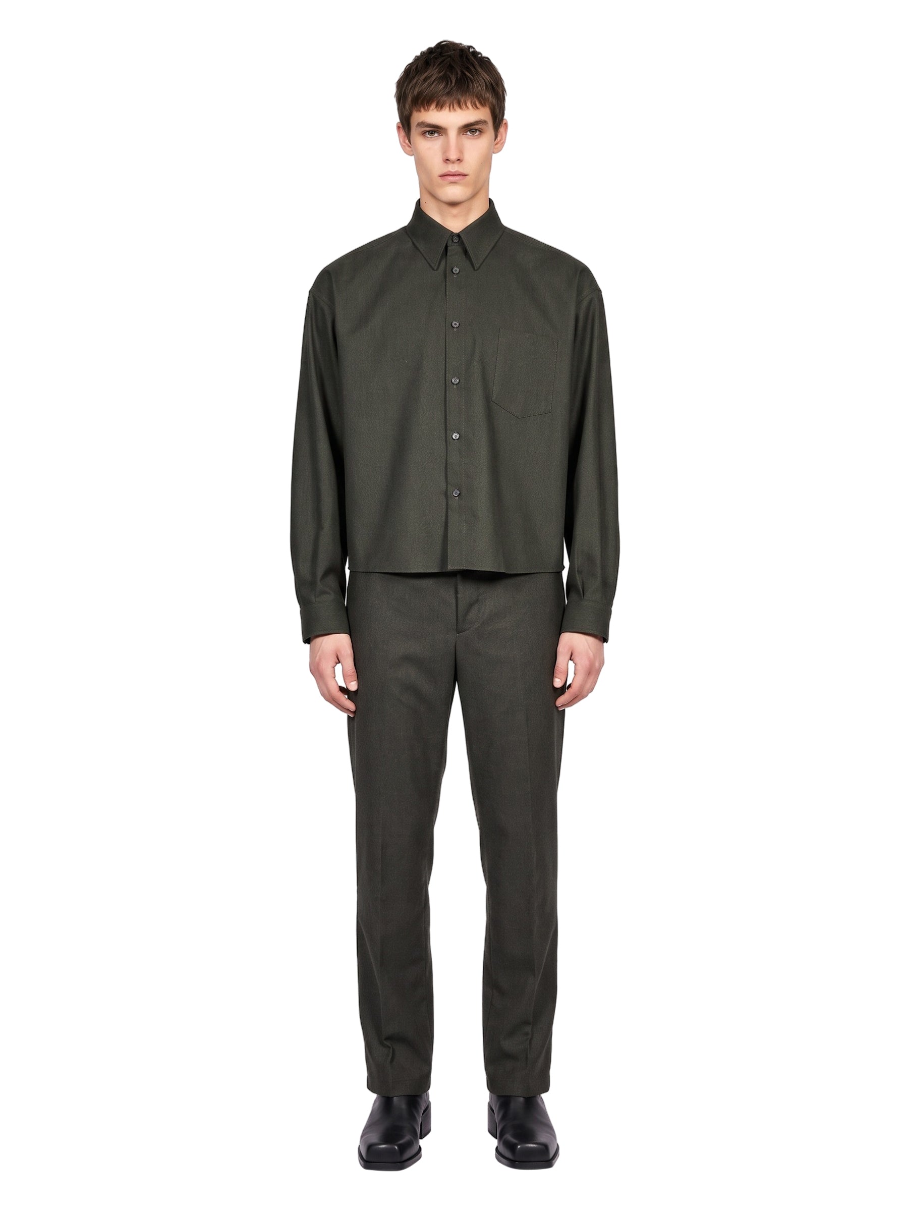 Overshirt Arpinova in verde 