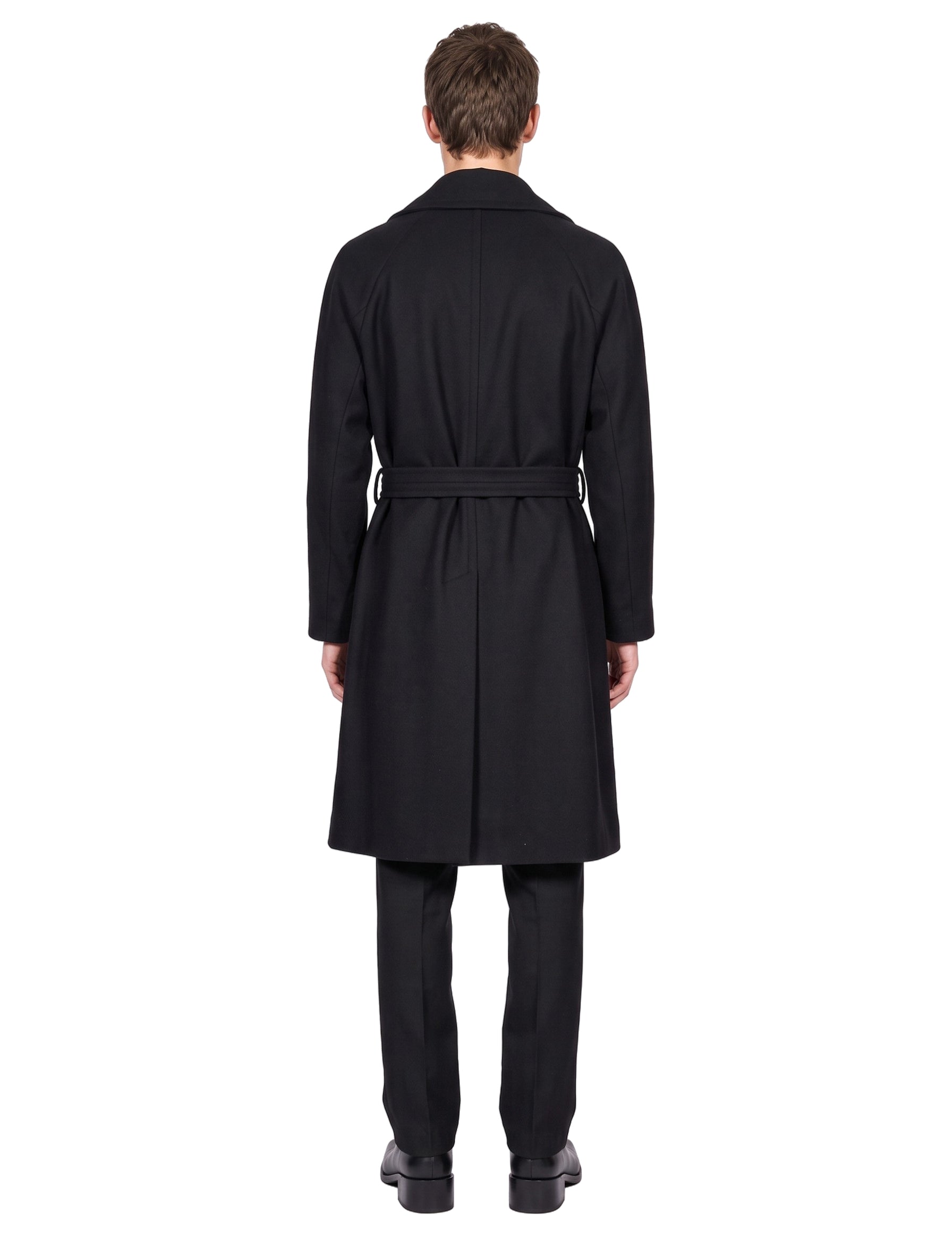 Cappotto doppiopetto Brindisi in blu 