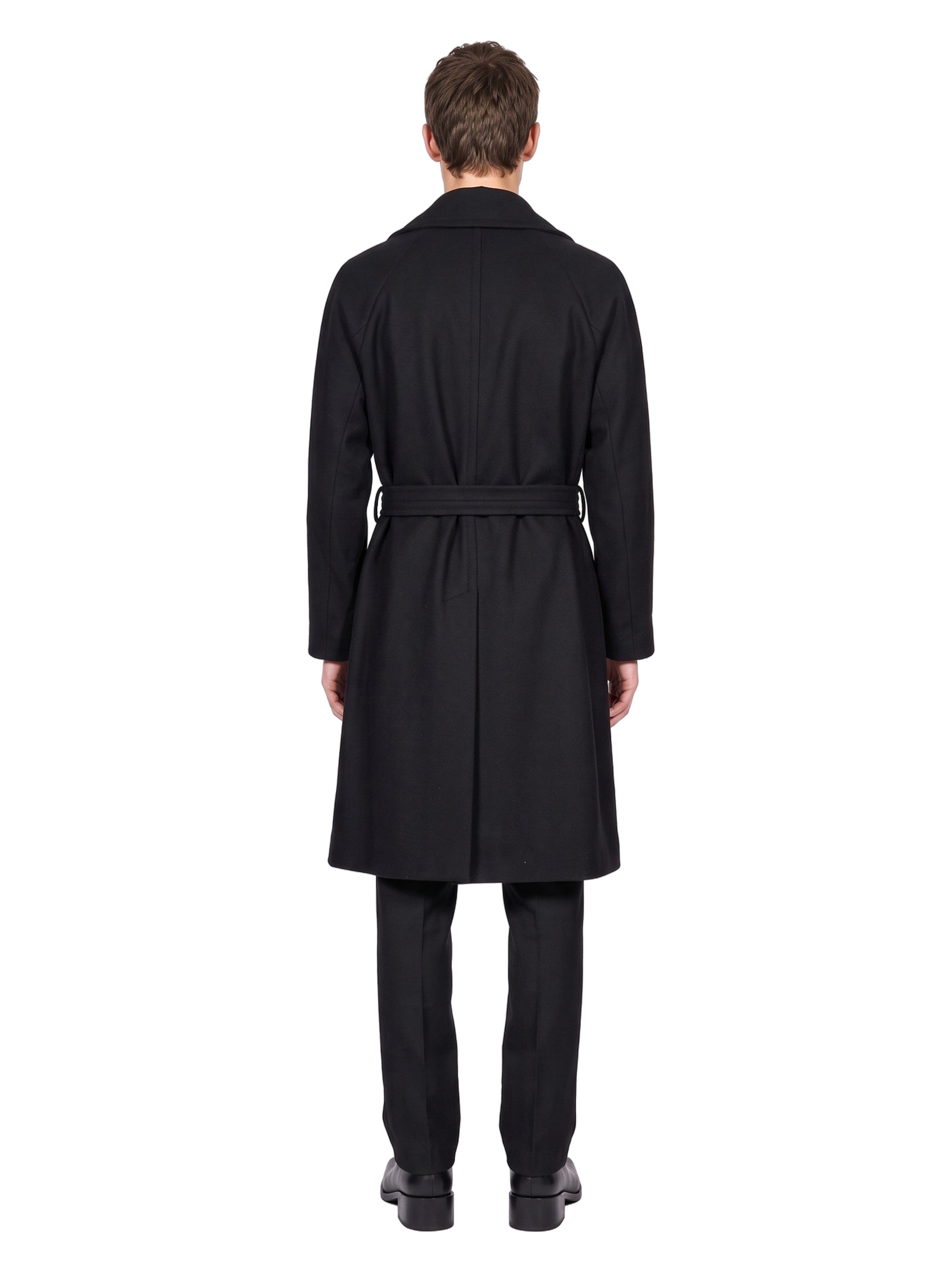 Cappotto doppiopetto Brindisi in blu 
