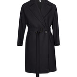 Cappotto doppiopetto Brindisi in blu 