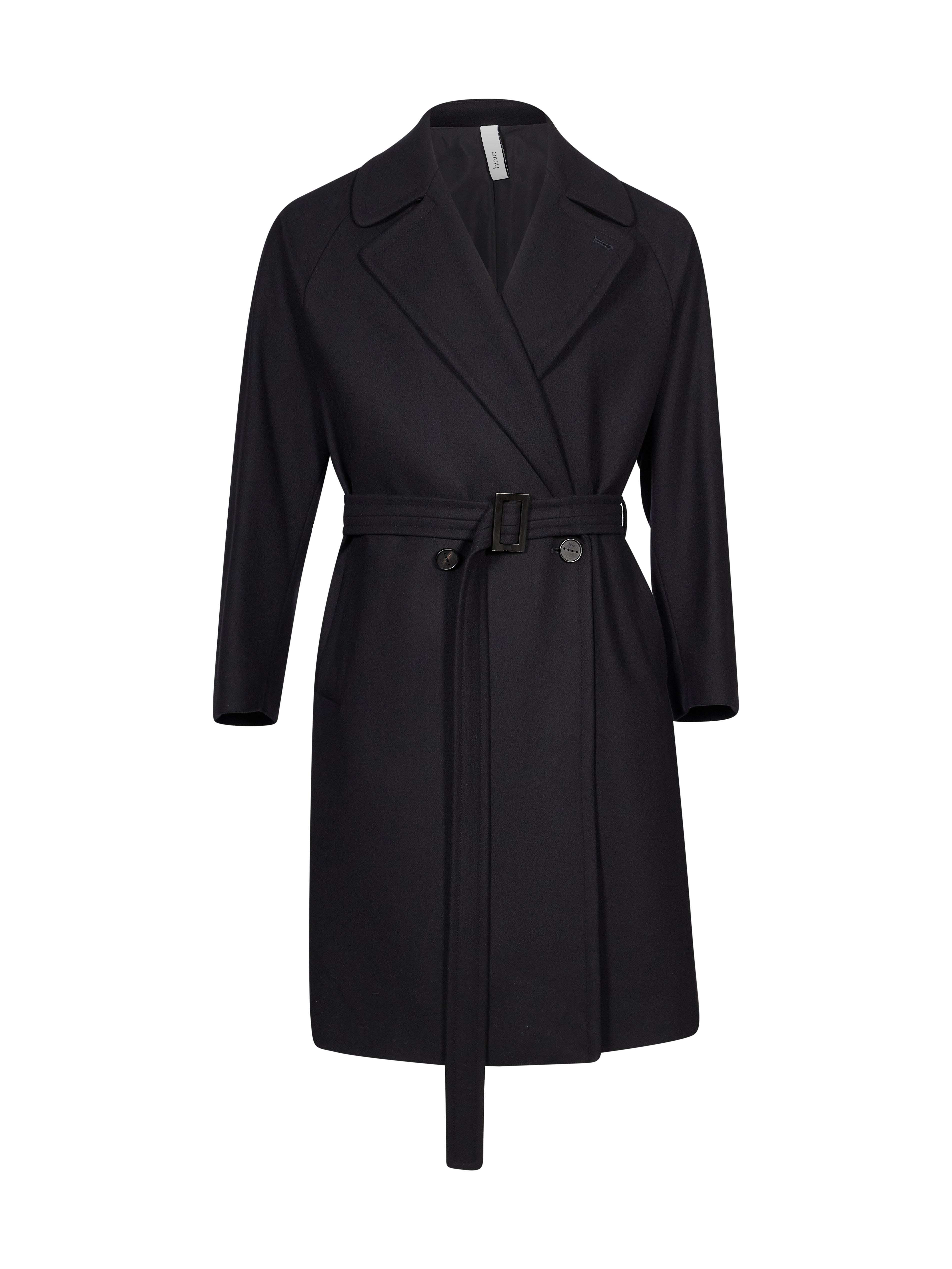 Cappotto doppiopetto Brindisi in blu 