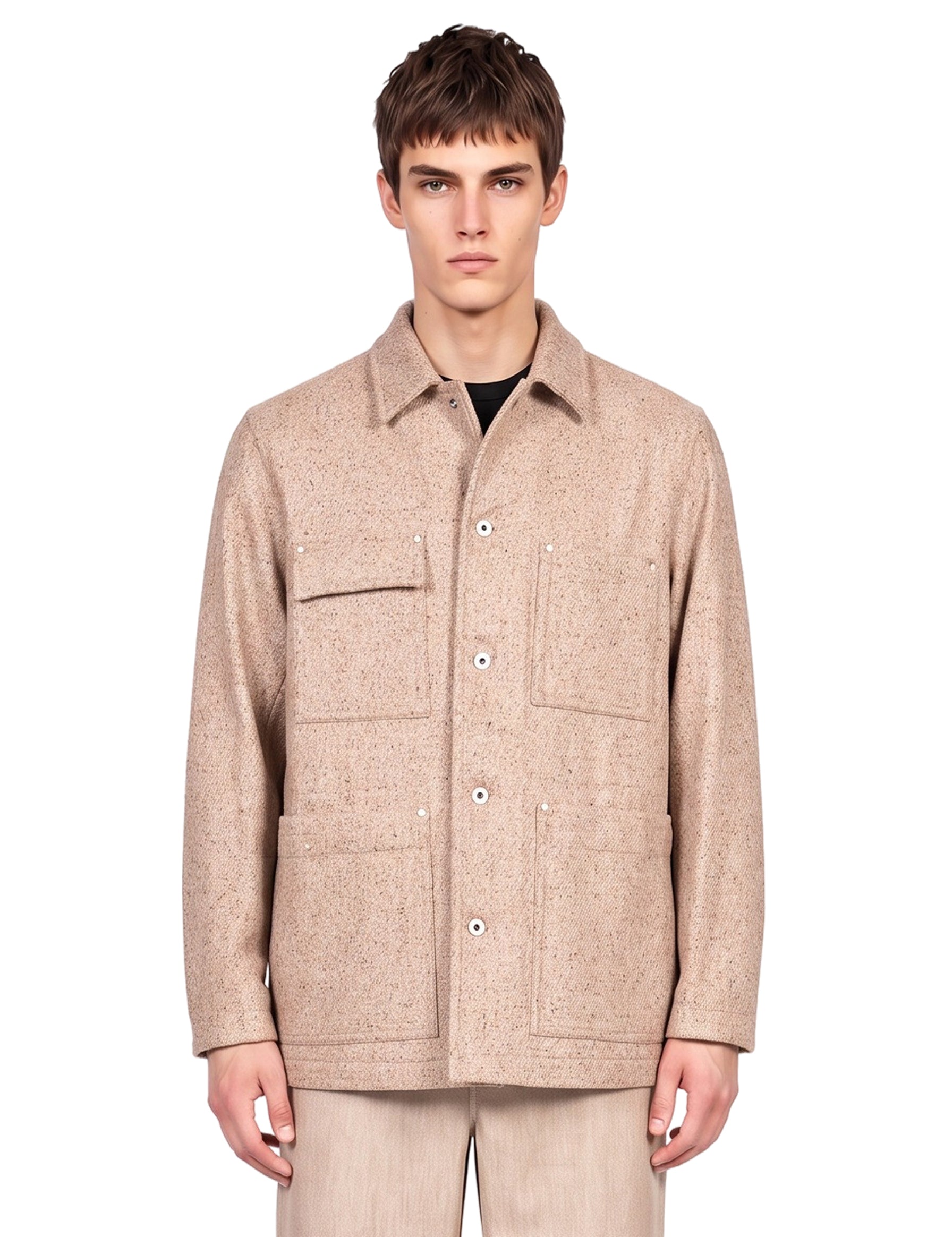 Giacca in tweed Castelluccio in beige 