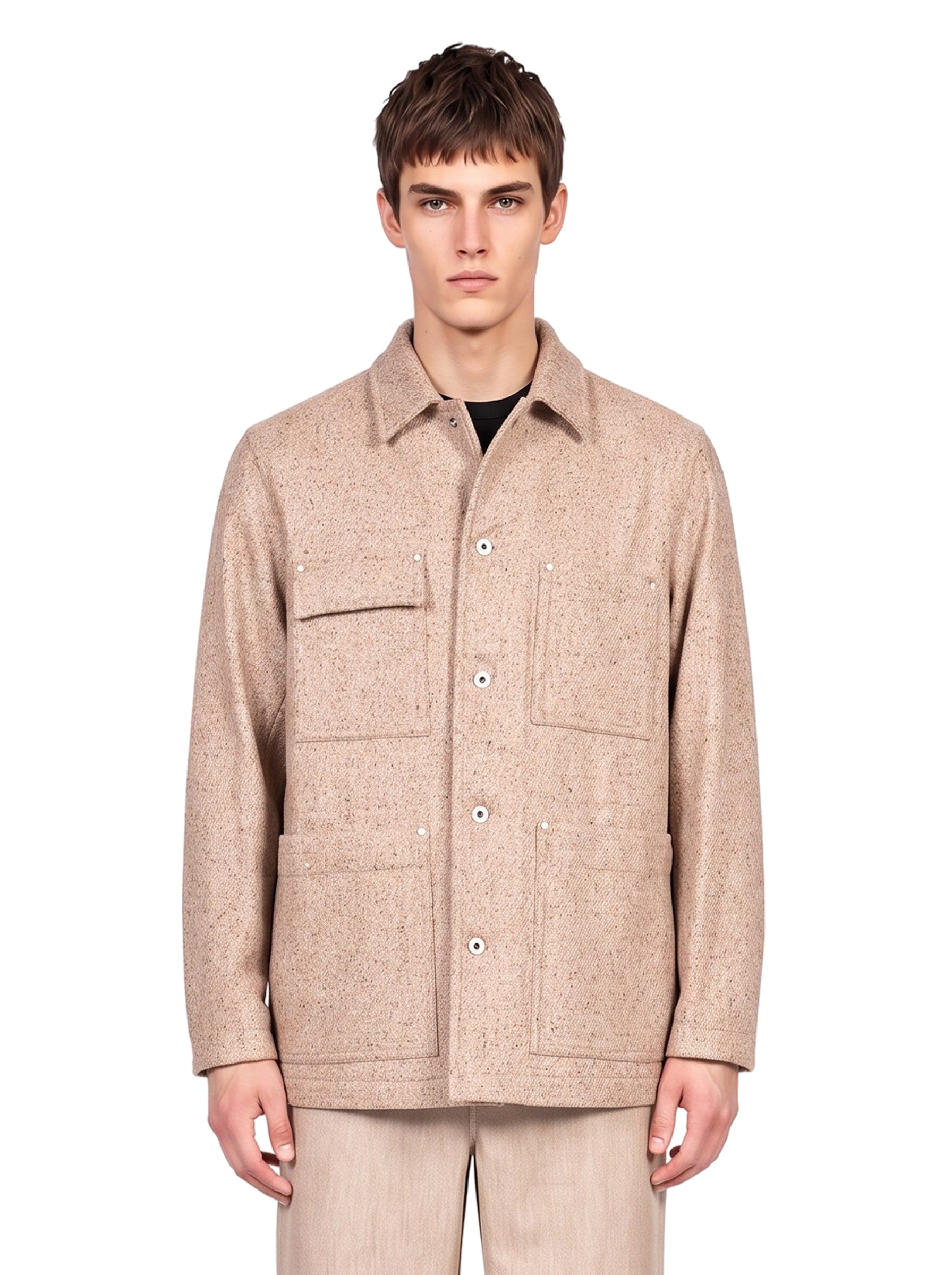 Giacca in tweed Castelluccio in beige 