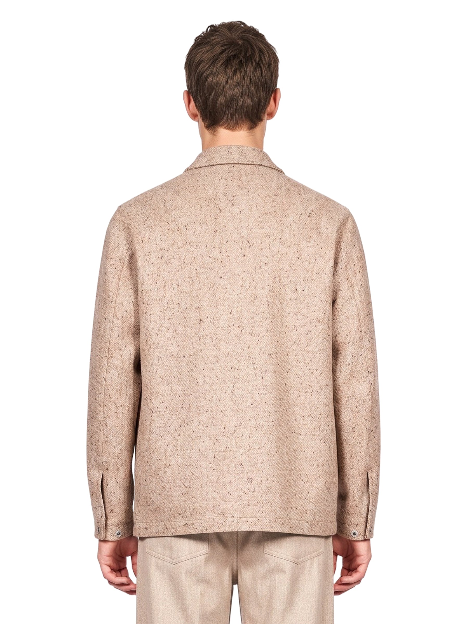 Giacca in tweed Castelluccio in beige 