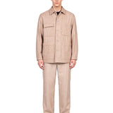 Giacca in tweed Castelluccio in beige 