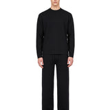Maglia girocollo Fiumara in nero 