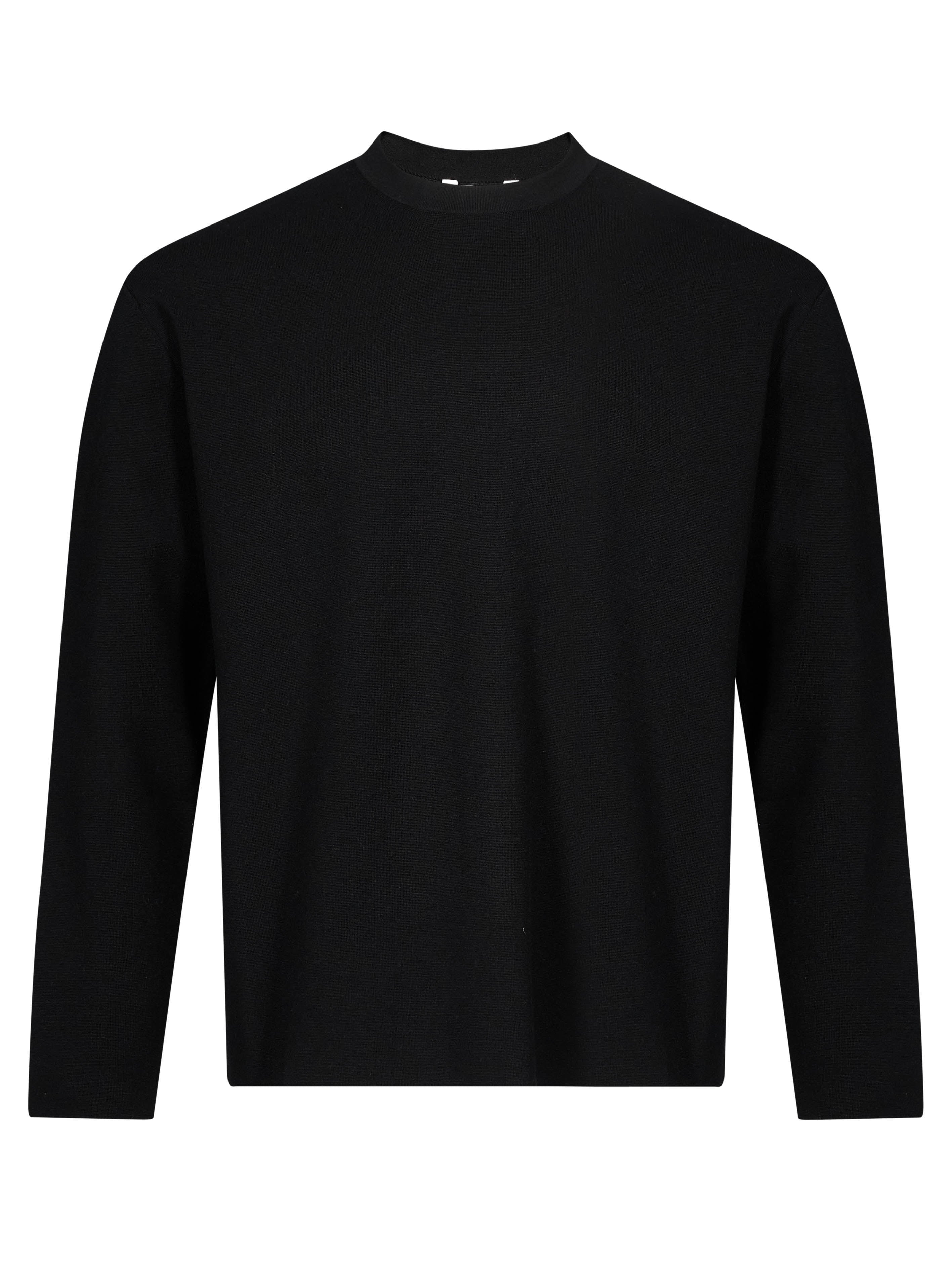 Maglia girocollo Fiumara in nero 